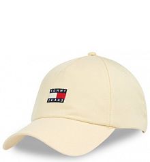Czapka z daszkiem Tommy Jeans żółta damska 