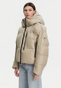 Kurtka puchowa adidas by Stella McCartney beżowa damska Zimowa adidas