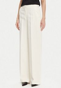 Spodnie eleganckie PINKO białe damskie Materiałowe