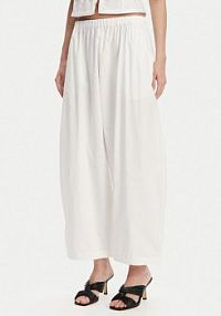 Spodnie eleganckie PINKO białe damskie Materiałowe