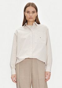 Koszula Calvin Klein Jeans beżowa damska 