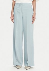 Spodnie eleganckie PINKO niebieskie jasne damskie Materiałowe Pergamino 100331 A20Q Błękitny Regular Fit