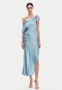 Sukienka koktajlowa PINKO niebieska 