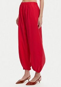 Spodnie eleganckie PINKO czerwone damskie Materiałowe