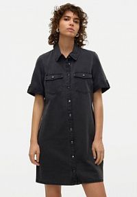 Sukienka jeansowa Vero Moda czarna 