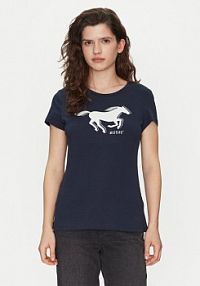 T-shirt Mustang granatowy damski 