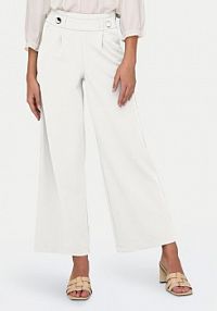 Spodnie eleganckie JDY białe damskie Materiałowe