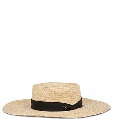 Kapelusz Calvin Klein beżowy damski 