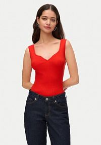 Top Vero Moda czerwony damski 
