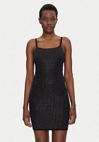 Sukienka codzienna Guess czarna Dzianinowa