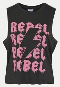 Top Noisy May szary damski 