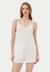 Szorty Volcom białe damskie Ogrodniczki