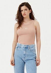 Top Calvin Klein Jeans beżowy damski 