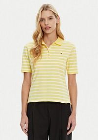 Koszulka polo Tommy Hilfiger żółta damska 