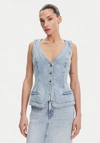 Kamizelka Guess niebieska damska 