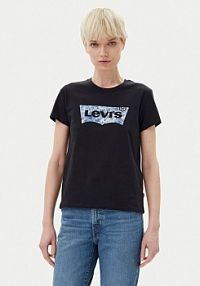 T-shirt Levis czarny damski Levi's®  Perfect 17369-2930  Regular Fit