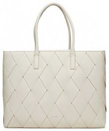 Torebka shopperka Calvin Klein biała 