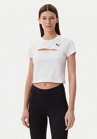 T-shirt Puma biały damski Ess Cut-Out 631164  Slim Fit
