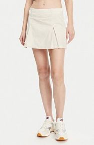 Spódnica mini Calvin Klein Jeans beżowa 