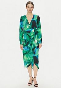 Sukienka koktajlowa DKNY zielona 