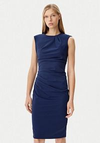 Sukienka koktajlowa Rinascimento granatowa 