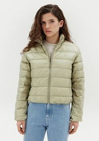 Kurtka puchowa Calvin Klein Jeans beżowa damska 