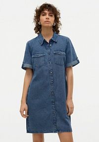Sukienka jeansowa Vero Moda niebieska 