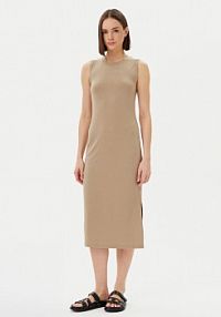 Sukienka codzienna Marc O'Polo beżowa 503 3087 59031  Slim Fit