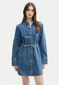 Sukienka jeansowa Tom Tailor Denim niebieska 1045461  Regular Fit