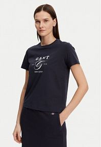 T-shirt Gant granatowy damski 