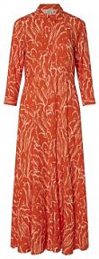 Sukienka YAS pomarańczowa Koszulowa