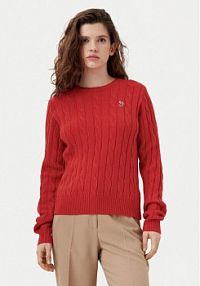 Sweter U.S. Polo Assn. pomarańczowy damski 