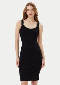 Sukienka codzienna KARL LAGERFELD czarna 