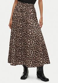 Spódnica maxi Vila brązowa 