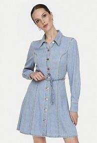 Sukienka jeansowa JDY niebieska jasna Kamma 15338892 Błękitny Standard Fit