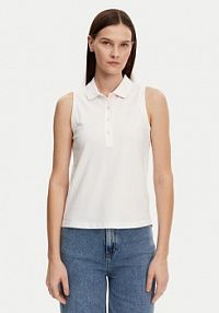 Koszulka polo Gant biała damska 