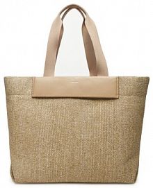 Torebka shopperka Calvin Klein beżowa 