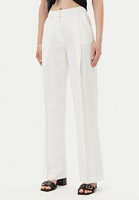 Spodnie eleganckie Silvian Heach białe damskie Materiałowe