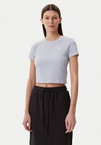 T-shirt Puma niebieski jasny damski Dare To 629806 Błękitny Slim Fit