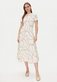 Sukienka codzienna Tommy Hilfiger biała 