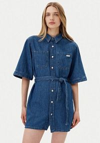 Sukienka jeansowa Calvin Klein Jeans niebieska 