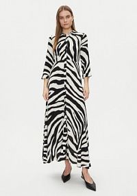 Sukienka YAS beżowa Koszulowa