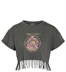 T-shirt Noisy May szary damski 