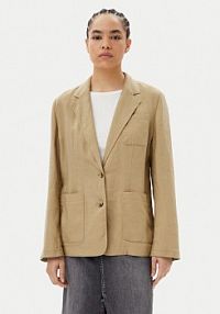 Żakiet Tommy Hilfiger beżowy Marynarka