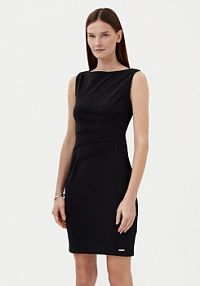 Sukienka koktajlowa Calvin Klein czarna Codzienna K20K208433  Regular Fit