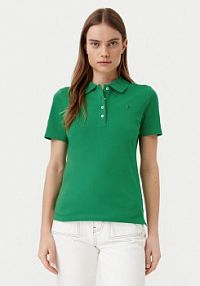 Koszulka polo Tommy Hilfiger zielona damska 