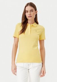 Koszulka polo Tommy Hilfiger żółta damska 
