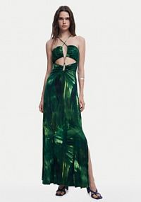 Sukienka letnia Desigual zielona 