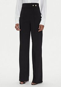 Spodnie eleganckie Rinascimento czarne damskie Materiałowe