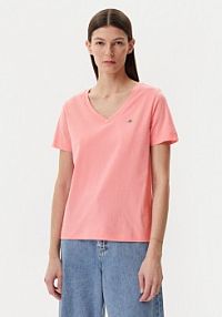 T-shirt Gant różowy damski 